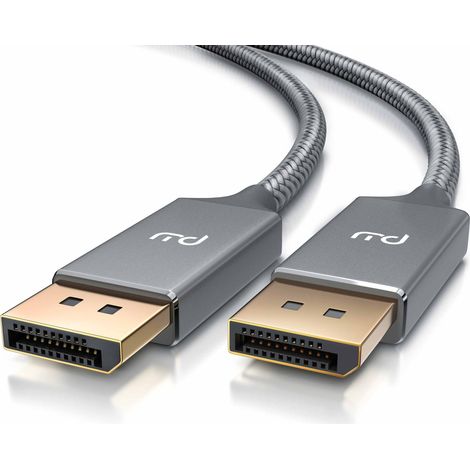 Primewire Premium DisplayPort auf DisplayPort Kabel mit Nylonummantelung 4K 3840 x 2160 @ 60 Hz - 1m (1/5)
