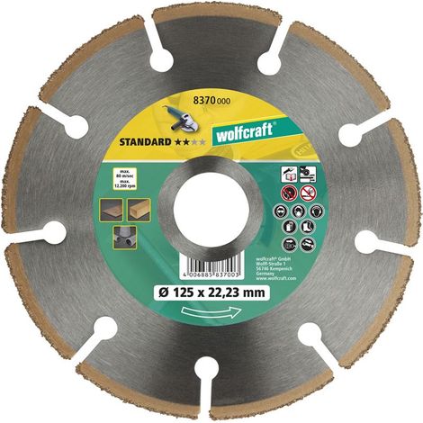 1 disco para cortar CT 125x22.2 mm Wolfcraft (1/2)