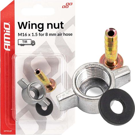 Butterfly-Kompressormutter M16 x 1,5 für 8 mm amio-04499 (1/5)
