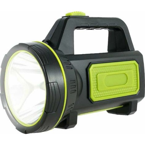 Ultra Powerful USB Rechargeable LED Flashlight 13500 Lumens 6000 mAh with Side Light, High Power Waterproof Flashlight for Emergency Hunting Hiking Camping (With Side Light) [Class (1/4)