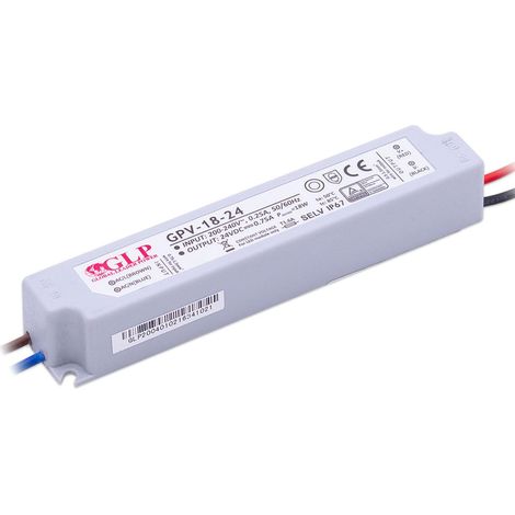 GLP GPV-18-24 LED Netzteil 18W 24V 0.75A IP67 Schaltnetzteil CV (1/2)