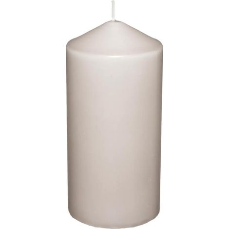 Bougie Cylindrique "Hugo" 14cm Taupe