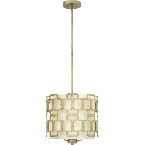 Elstead Sabina - Lampadario a 3 luci argento, attacco E14 (1/2)