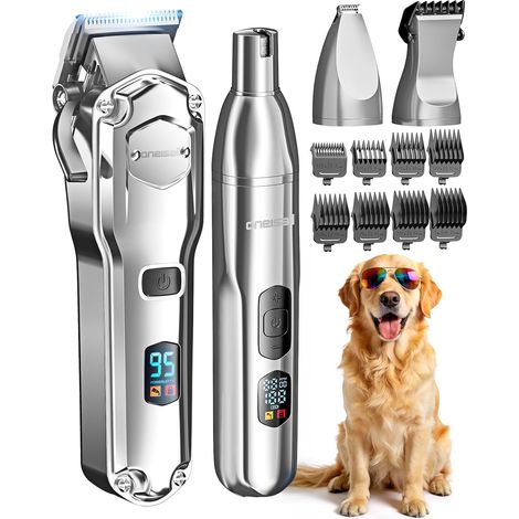 Tondeuse pour chien 4 en 1 pour poils épais/denses (1/5)