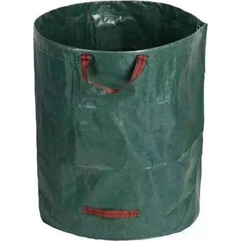 Grüner Laubsack 80x80cm 1 Stück 400L wiederverwendbarer Gartenabfallbehälter geeignet für Rasen, Garten, Camping (1/5)
