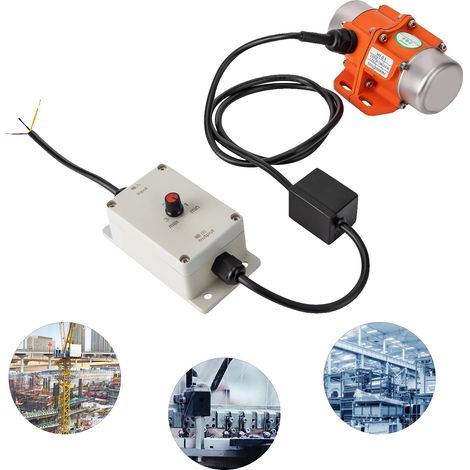Motor vibratorio, 30 W de potencia, 3000 RPM de velocidad, protección IP65. (1/5)