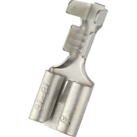 Cosse faston RS PRO, 18 16 AWG, Non-isolé ( Prix pour Sachet de 100 )