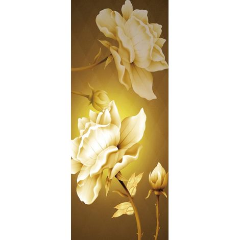 Türsticker – Tapete – PVC – Selbstklebende Rückseite – Wiederablösbar – Klebefolie für Türen – Selbstklebende Folie für Möbel – Für Wohnzimmer, Büro, Schlafzimmer – 200 x 77 cm (1/5)