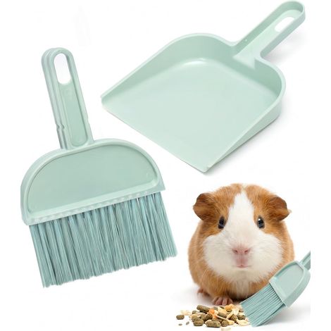 Mini Ensemble Balayette et Pelle 1 Pièce Poignée Ergonomique Fibres Denses Kit Compact Autonome Nettoyage Ciblé Cuisine, Bureau, Voiture Enfant (1/5)
