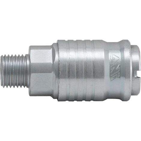 RUBINETTO MASCHIO AUTOMATICO 3/8 WALMEC RACCORDO INNESTO ARIA COMPRESSA