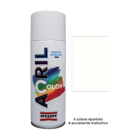 Smalto Spray Acril Color Arexons Bianco Perla Ral 1013 400 ml 6 Pezzi