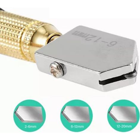 5PCS Disque Diamanté pour Découpe Verre Huilé avec Manche Antidérapant, Outil Professionnel Vitrage et Miroiterie (1/5)