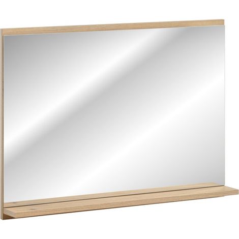 Badezimmerspiegel rechteckig 80x57 cm mit Ablagekante
