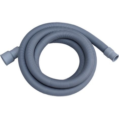 Tuyau de vidange pour machine à laver, tuyau de vidange universel, matériau PVE incl. Épissure et clip, rallonge de tuyau pour lave-vaisselle et lave-linge (1 m) (1/2)