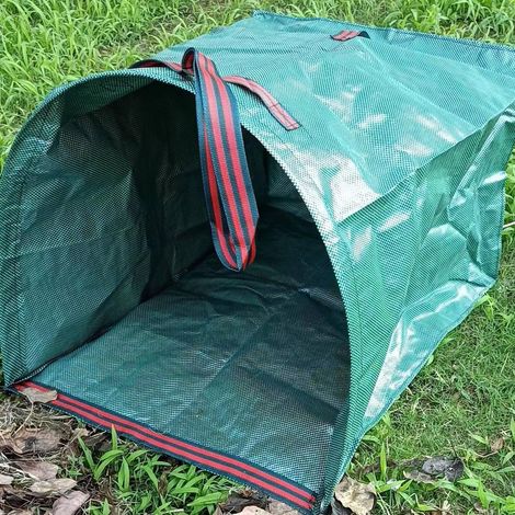 Sac de ramassage de feuilles de 57 gallons (environ 200 litres) – Sac de jardin réutilisable façon pelle, collecteur de feuilles robuste, sac pliable pour pelouse et feuilles (1/5)