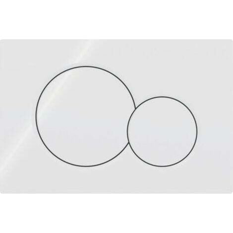 Convient pour GEBERIT SIGMA 01 Plaque de déclenchement - Convient pour réservoir d'eau UP320 / UP720 - 115.770.11.5 - Blanc (1/2)