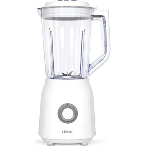 Frullatore - LIVOO - 1,5 L - 600 W - 22.000 giri/min - 2 velocità - Turbo bianco (1/5)