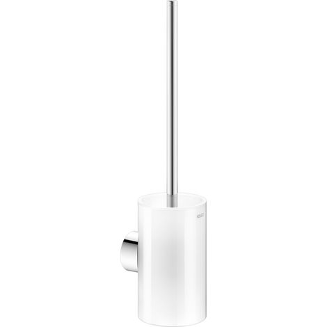 Keuco Reva - Escobilla de WC de pared con soporte, cristal mate/cromo 12864019000 (1/5)