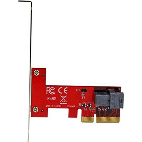 StarTech.com Adaptador PCI Express de 4 Carriles a SFF-8643 para SSD NVMe U.2 - Conversor para SSD NVMe U.2 de 2,5 Pulgadas (1/5)