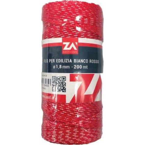 Filo edilizia bianco/rosso ppl mt 200 (3 pezzi)