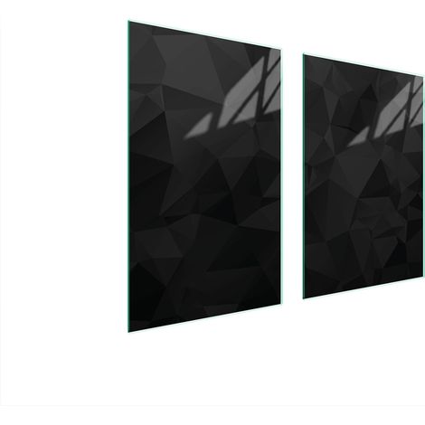 GLASSCHUTZPLATTE FÜR KÜCHE 65x52 SCHWARZ
