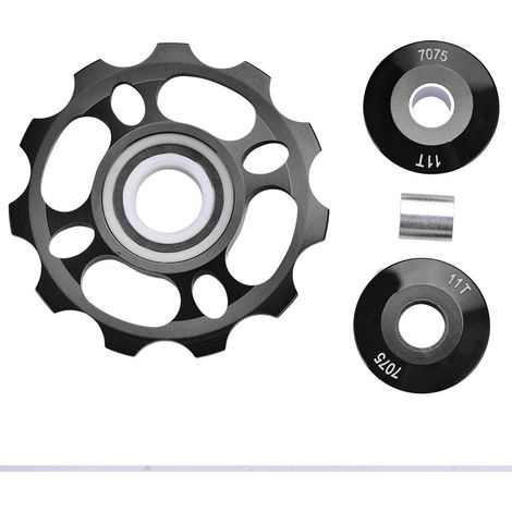 Poulie de dérailleur arrière de roue Jockey 11T pour pièces de rechange de vélo de montagne (noir) (1/4)