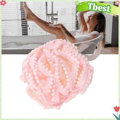 Tbest Loofah de bain Boule de bain douce unisexe, à la mode, circulation sanguine, favorisant le bain, douche, parfum anti-ride (1/5)