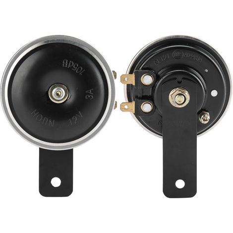 Klaxon métallique étanche universel ultra-puissant de 3 pouces, 12 V, 1105 dB, adapté aux voitures, camions et motos. (1/5)