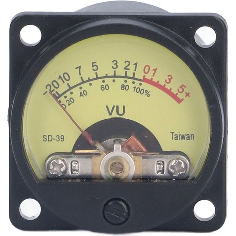 Vibrationsarmes, hintergrundbeleuchtetes VU-Meter für Verstärker, Lautstärkepegel, Tonstudios, Heimlautsprecher, 50 mA, 12 V (1/5)
