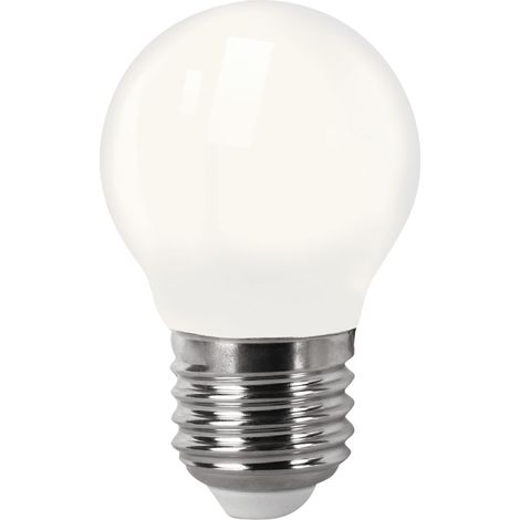 Bombilla LED Filamento Esférica Opalina E27 4W Fría Matel (1/3)