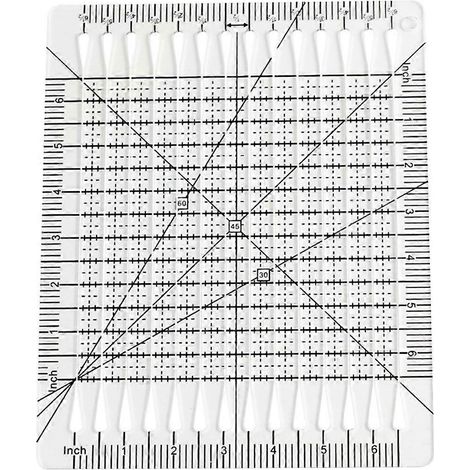 Règle de découpe pour patchwork, règle de découpe 5 en 1, gabarit et règle de découpe de formes charmantes (1/5)