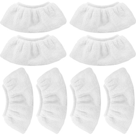 8 panni in microfibra per la pulizia per Kärcher (compatibili con), accessorio per ugello manuale per pulitori a vapore SC 1, 2, 3, 4, 5