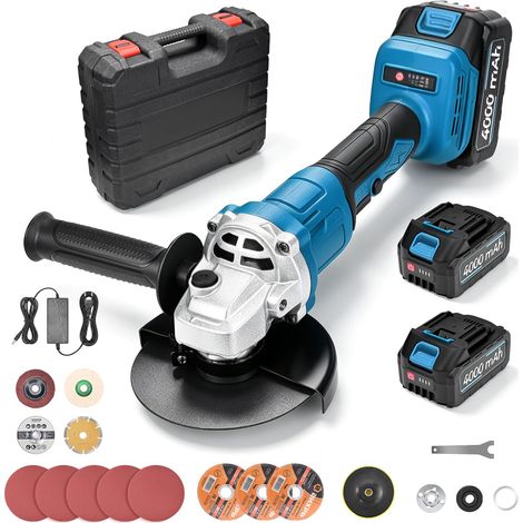 Meuleuse d'angle Sans fil, Meuleuse à Batterie, 900W Brushless (1/5)