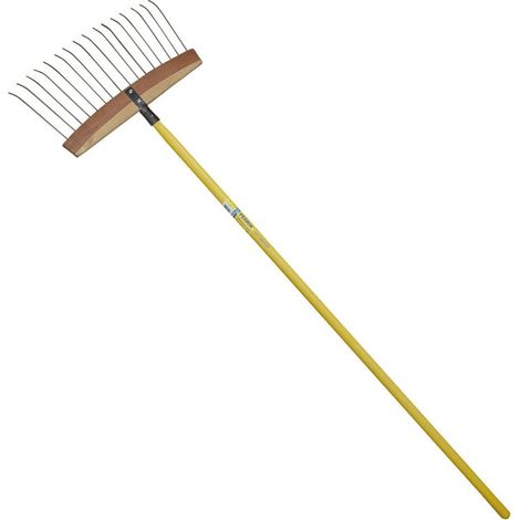 Laub- und Grasbesen aus Holz/Stahl – 1,50 m langer Faserstiel OUTILS PERRIN
