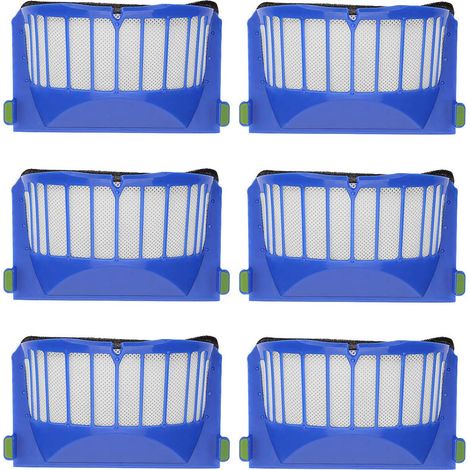 Paquete de 6 filtros de repuesto compatibles con las aspiradoras iRobot Roomba de las series 600, 605, 610, 620, 630, 650 y 660. (1/5)