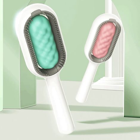Brosse de toilettage pour animaux, peigne à poils doux, brosse de toilettage pour animaux pour masser et éliminer les poils morts et les nœuds. (1/5)