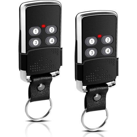 Lot de 2 télécommandes 433 MHz pour portes de garage Hansender. Compatibles avec les modèles eL11Q, eL12Q, eL13Q, eL17Q, eLN, eLC RT1, eLB7Q, eLB7Qk, eLB7Qk2 et eL4T. (1/5)