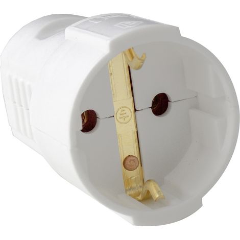 AS Schwabe 45011 Schutzkontaktkupplung Kunststoff 230 V Weiß IP20