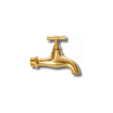 Grifo curvo pulido de 1/2" - INYECTOMETAL