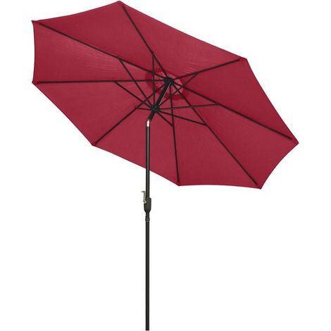 Parasol rond moderne GROSEILLE Rouge (1/5)