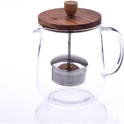 Théière avec Couvercle en Bois et Infuseur Amovible 1L (1/5)