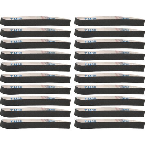Bandes Abrasives, 20 Pièces pour Ponceuse à Bande, Mini Ponceuse à Bande, Rouleaux de Papier Abrasif pour le Travail du Bois, le Polissage des Métaux, L'affûtage des Couteaux (1/5)