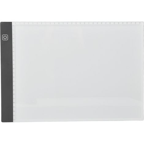 Tableau lumineux LED A4, planche à copier, support de dessin, table lumineuse à intensité réglable (3 niveaux) avec graduation, câble USB 1,5 m inclus. (1/5)
