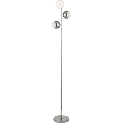 Piantana Contemporaneo Marmi Acciaio Cromo Vetro Trasparente Led 16,49W 4000K (1/2)
