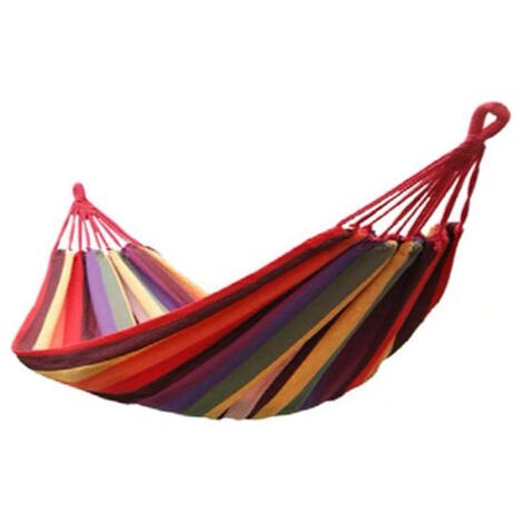 Hamac suspendu portable en toile pour jardin, intérieur/extérieur, lit de camping, balancelle de jardin pour terrasse ou voyage