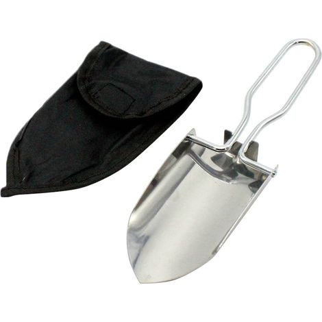Pelle Pliable - Acier Inoxydable - Pour Jardinage Balcon Cour Extérieur Camping - 23 x 6,5 x 4 cm - 1 Pièce (1/5)