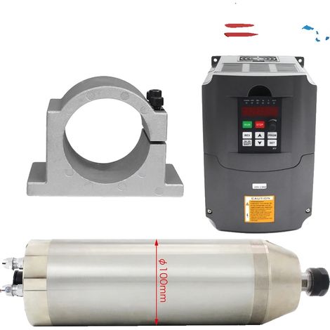 Moteur de broche CNC, fonctionnement à grande vitesse, système refroidi par eau, Kit 2-a, 220V (1/2)