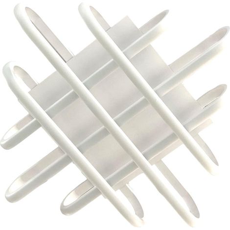 Plafoniera da soffitto a led 58 watt lampadario bianco design moderno luce calda 3000k (1/5)
