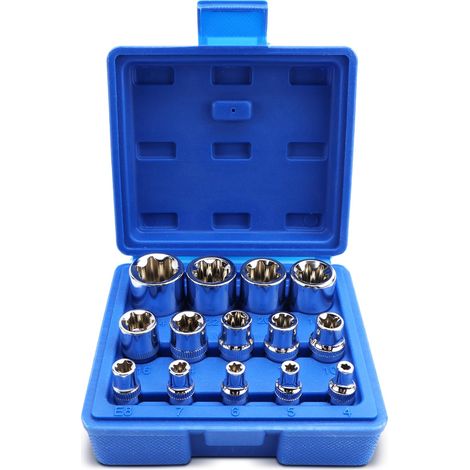 Lot de 14 douilles Torx extérieures E4-E24 (1/5)