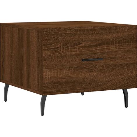 Table basse,Table d'appoint,Table de Salon Chêne marron 50x50x40 cm Bois d'ingénierie CFW48585 (1/5)